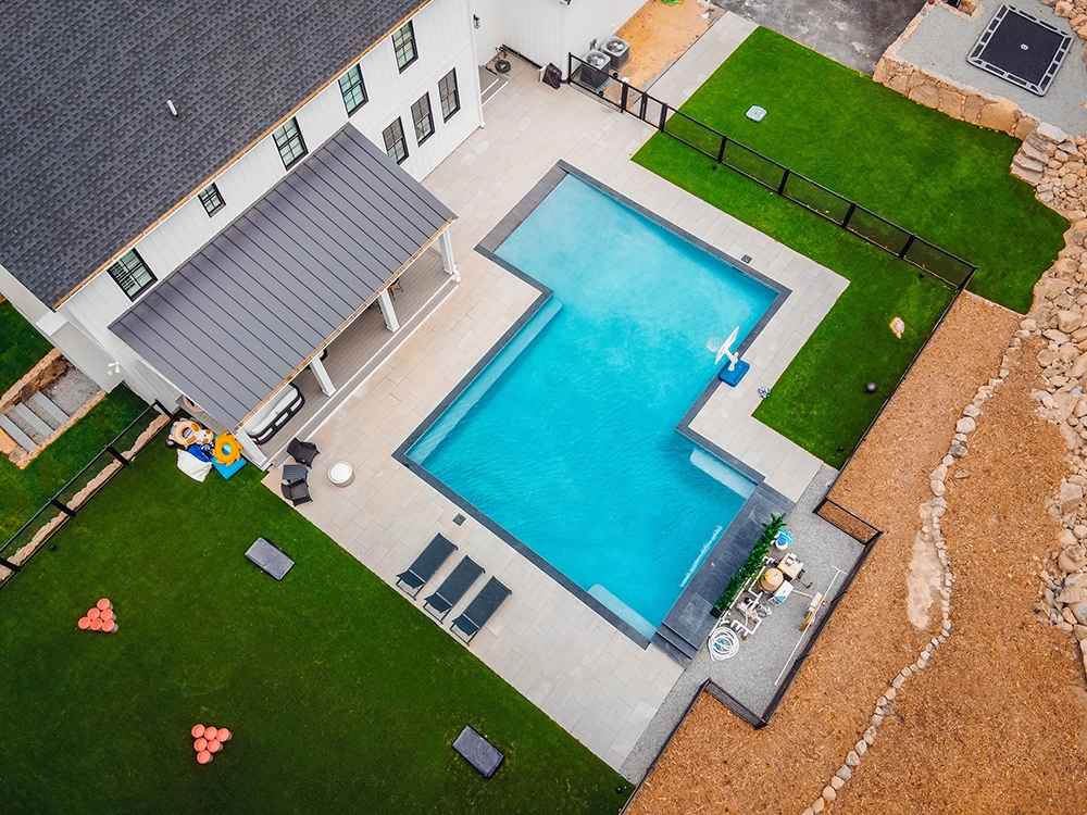 East Greenwich, RI z-shaped pool 3